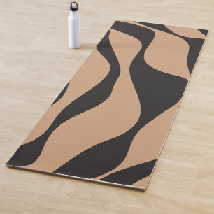 Tapis De Yoga Ebb et flux 4 en tan et noir