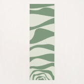 Tapis De Yoga Ebb et flux 4 en vert (Devant)