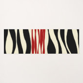 Tapis De Yoga Ebb et flux - Rouge et crème (Dos (Horizontal))