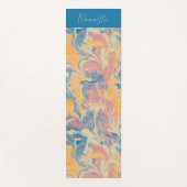 Tapis De Yoga Ebru Abstrait (Devant)