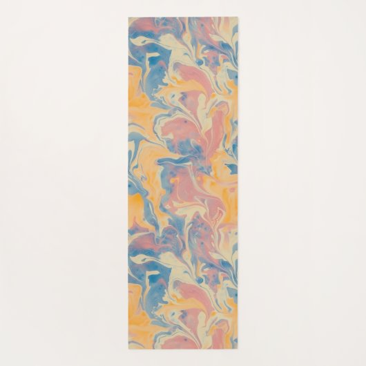 Tapis De Yoga Ebru Abstrait (Dos)