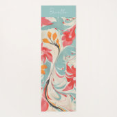 Tapis De Yoga Ebru Abstrait (Dos)