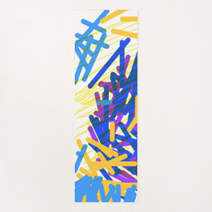Tapis de Yoga Éclaboussure de Peinture Festive Abs