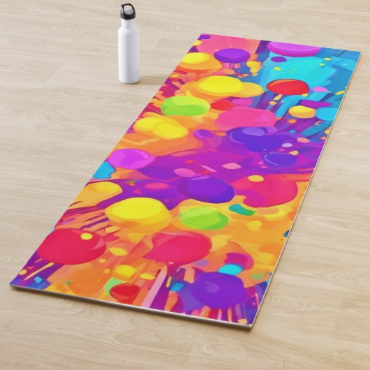 Tapis De Yoga Éclat de couleur dynamique (En situation)