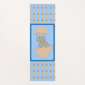 Tapis De Yoga Écouter du lapin de l'Oeuf Étrange (Devant)