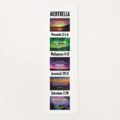 Tapis De Yoga Écriture chrétienne inspirée personnalisée (Devant)