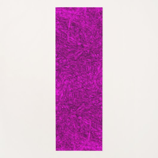 Tapis De Yoga Écritures violettes (Devant)