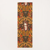Tapis De Yoga Écureuil d'automne sur brun foncé (Dos)