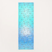 Tapis De Yoga Effet d'eau, texture gelée avec gouttes d'eau (Devant)