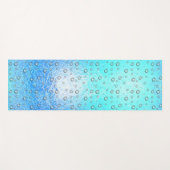 Tapis De Yoga Effet d'eau, texture gelée avec gouttes d'eau (Devant (Horizontal))