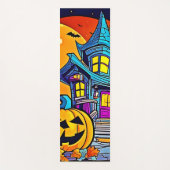 Tapis De Yoga Éffrayant Haunted House (Devant)