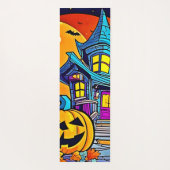 Tapis De Yoga Éffrayant Haunted House (Dos)