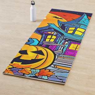 Tapis De Yoga Éffrayant Haunted House