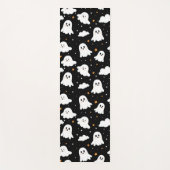 Tapis De Yoga Éffrayant mignon Halloween Ghost Nuageux Star Sky (Devant)