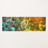 Tapis De Yoga Electric Light Lines Gradient Abstract. (Devant (Horizontal))