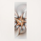 Tapis De Yoga Élégance florale Art Abstrait fractal moderne (Devant)