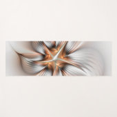 Tapis De Yoga Élégance florale Art Abstrait fractal moderne (Devant (Horizontal))