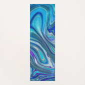 Tapis De Yoga Elégant Aquamarine Paua Rainbow Shell inspiré (Devant)