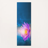Tapis De Yoga Élégant bleu lotus pourpre (Devant)