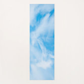 Tapis De Yoga Elégant ciel bleu Clouds Design Fitness Modèle (Devant)