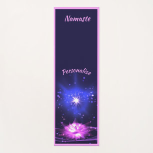 Tapis De Yoga Élégant Cristal Lotus Fleur Zen Yoga Namaste