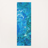 Tapis De Yoga Élégant Dentelle Fou Agate 2 - Blue Aqua (Devant)