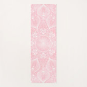 Tapis De Yoga Elégant design blanc Mandala rose (Devant)