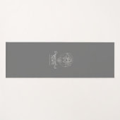 Tapis De Yoga Elégant Esprit Yoga Mat par Oomsuum Relaxation® (Devant (Horizontal))