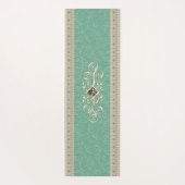 Tapis De Yoga Elegant Gold Gem sur Jade (Dos)
