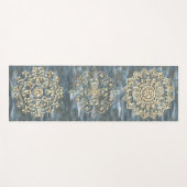 Tapis De Yoga Elégant Gold Gems Mandala (Devant (Horizontal))