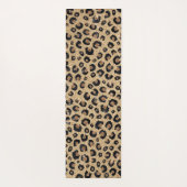 Tapis De Yoga Elegant Gold Glitter Black Leopard (Dos)