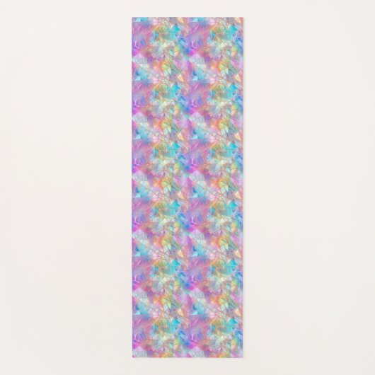 Tapis De Yoga Élégant Iridescente Motif en verre de qualité : Lu (Devant)