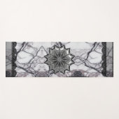 Tapis De Yoga Elegant Lace Marble Mandala (Devant (Horizontal))