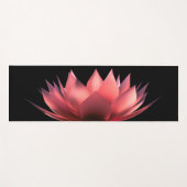 Tapis De Yoga Élégant Lotus Black (Devant (Horizontal))