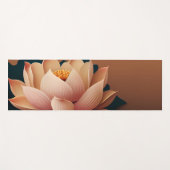 Tapis De Yoga Élégant Lotus Brown (Devant (Horizontal))