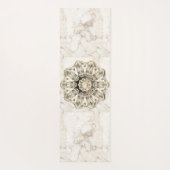 Tapis De Yoga Elégant Mandala en marbre (Dos)