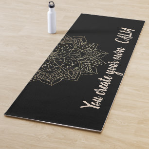 Tapis De Yoga Elégant Mandala Floral - Vous Créez Votre Propre C