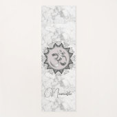 Tapis De Yoga Élégant Mandala Om Namaste sur marbre (Devant)