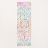 Tapis De Yoga Elégant Mandala Or & Holographic Parties scintilla (Devant)