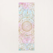 Tapis De Yoga Elégant Mandala Or & Holographic Parties scintilla (Dos)