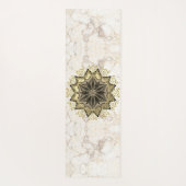 Tapis De Yoga Elégant Mandala sur marbre (Dos)