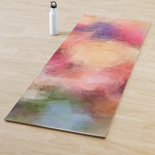 Tapis De Yoga Elégant Modèle coloré tendance Abstrait (En situation)