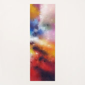 Tapis De Yoga Élégant Modèle d'art Abstrait rouge orange jaune (Devant)