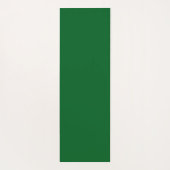 Tapis De Yoga Elegant, Modern Flower Pattern on Green (Dos)