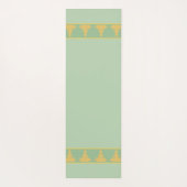 Tapis De Yoga Elegant, Modern Golden Buddha on Laurel Green (Dos)