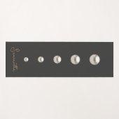 Tapis De Yoga élégant moderne gris perles (Devant (Horizontal))