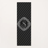 Tapis De Yoga Élégant, Monogramme Initial (Devant)