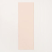 Tapis De Yoga Élégant Monogramme rose pâle moderne (Dos)