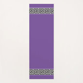 Tapis De Yoga Élégant Motif grec sur Violet (Devant)