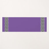 Tapis De Yoga Élégant Motif grec sur Violet (Devant (Horizontal))